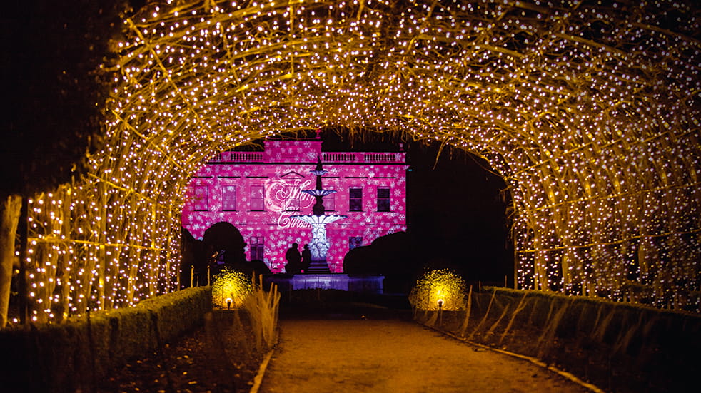 Best winter illuminations: Brodsworth Hall, English Heritage